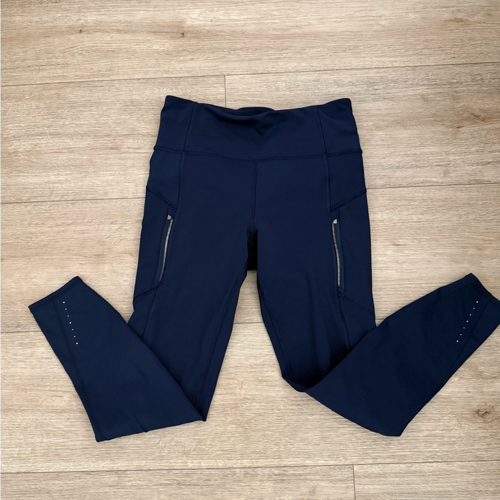 Athleta Deep Blue Rainier Tights